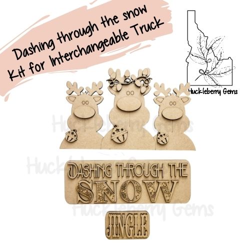Dashing through the snow Interchangeable Truck Stand