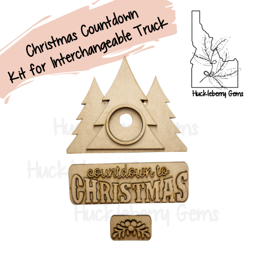 Christmas Countdown Interchangeable Truck Stand