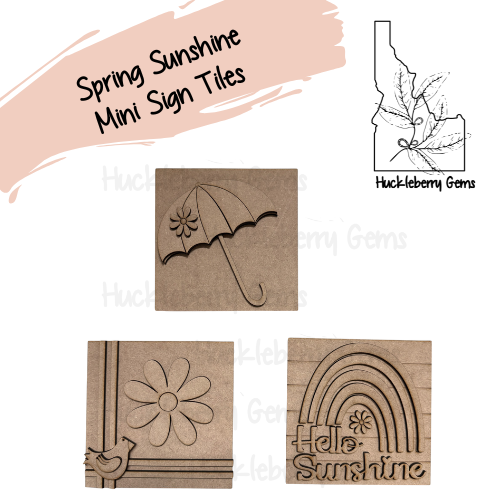 Spring Sunshine Mini Signs