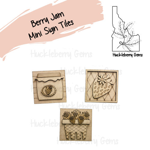 Berry Jam  Mini Signs