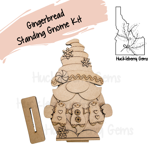 Gingerbread Standing Gnome