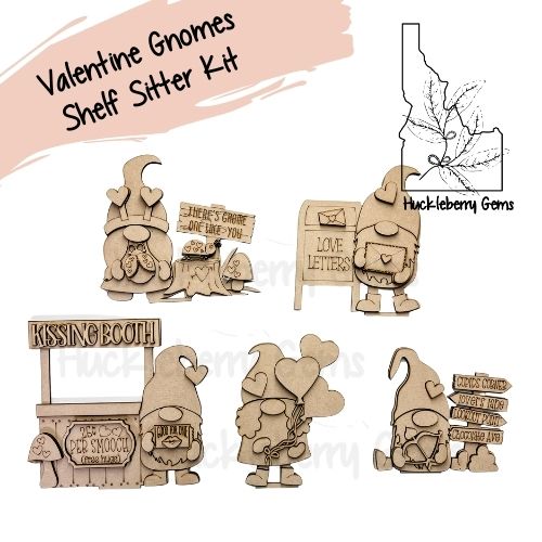 Valentine Gnomes Shelf Sitter
