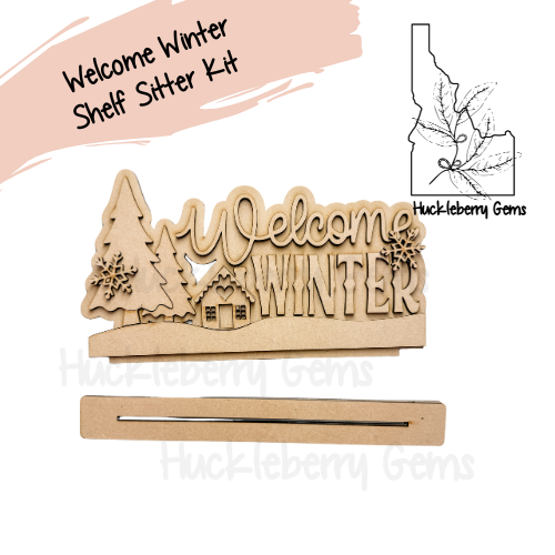 Welcome Winter Shelf Sitter