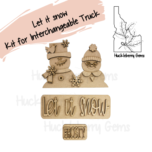 Let it Snow Interchangeable Truck Stand