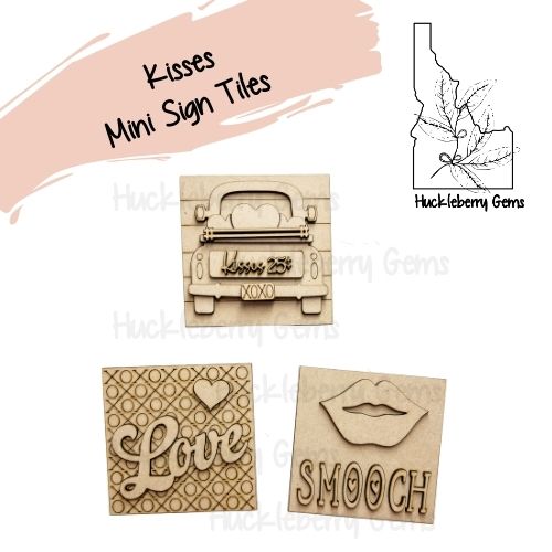 Kisses Mini Signs