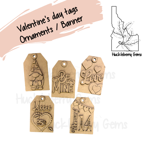 Valentine's day tags Ornaments / Banners