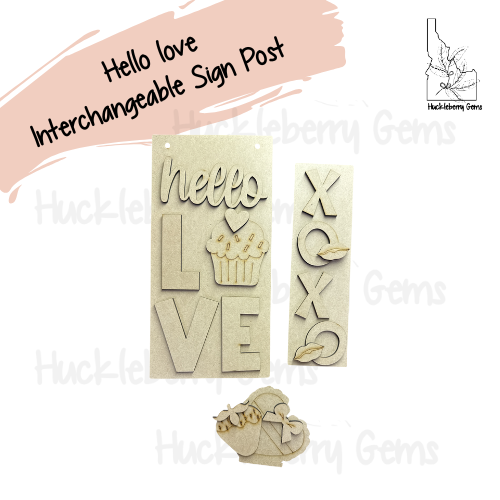 Hello love Kit for Sign Post