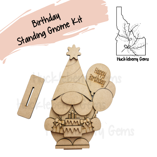 Birthday Standing Gnome
