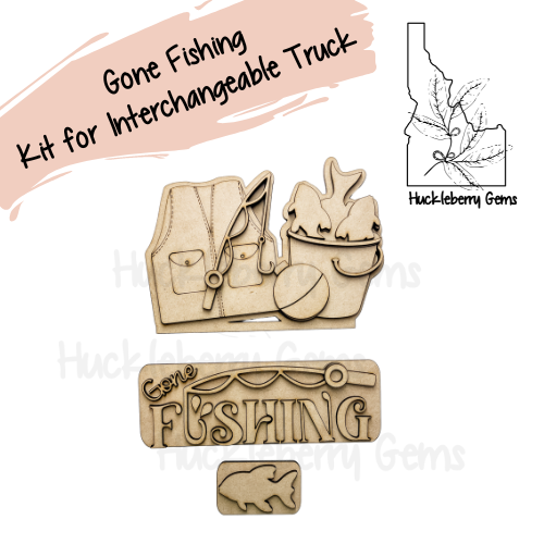 Gone Fishing Interchangeable Truck Stand