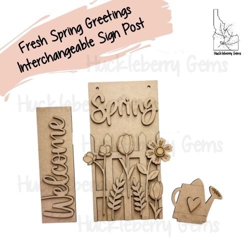 Fresh Spring Greetings Kit for Sign Post