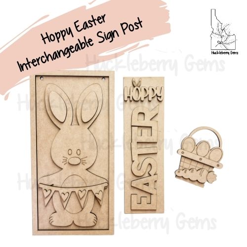 Hoppy Easter  Kit for Sign Post