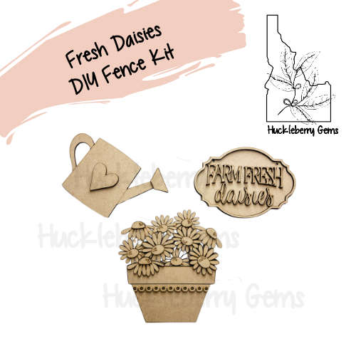 Fresh Daisies interchangeable fence kit
