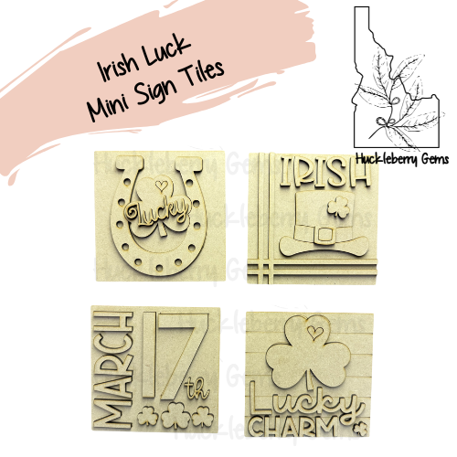 Irish Luck Mini Signs