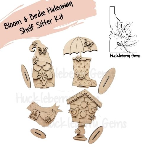 Bloom & Birdie Hideaway Shelf Sitter