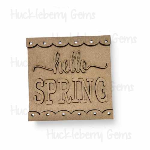 Hello Spring Mini Signs