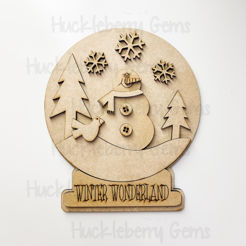 Wonderland Snowmen Shelf Sitter