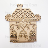 Large Gingerbread Homes Shelf Sitter