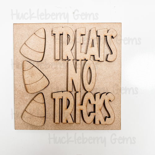 Tricks no treats Mini Signs