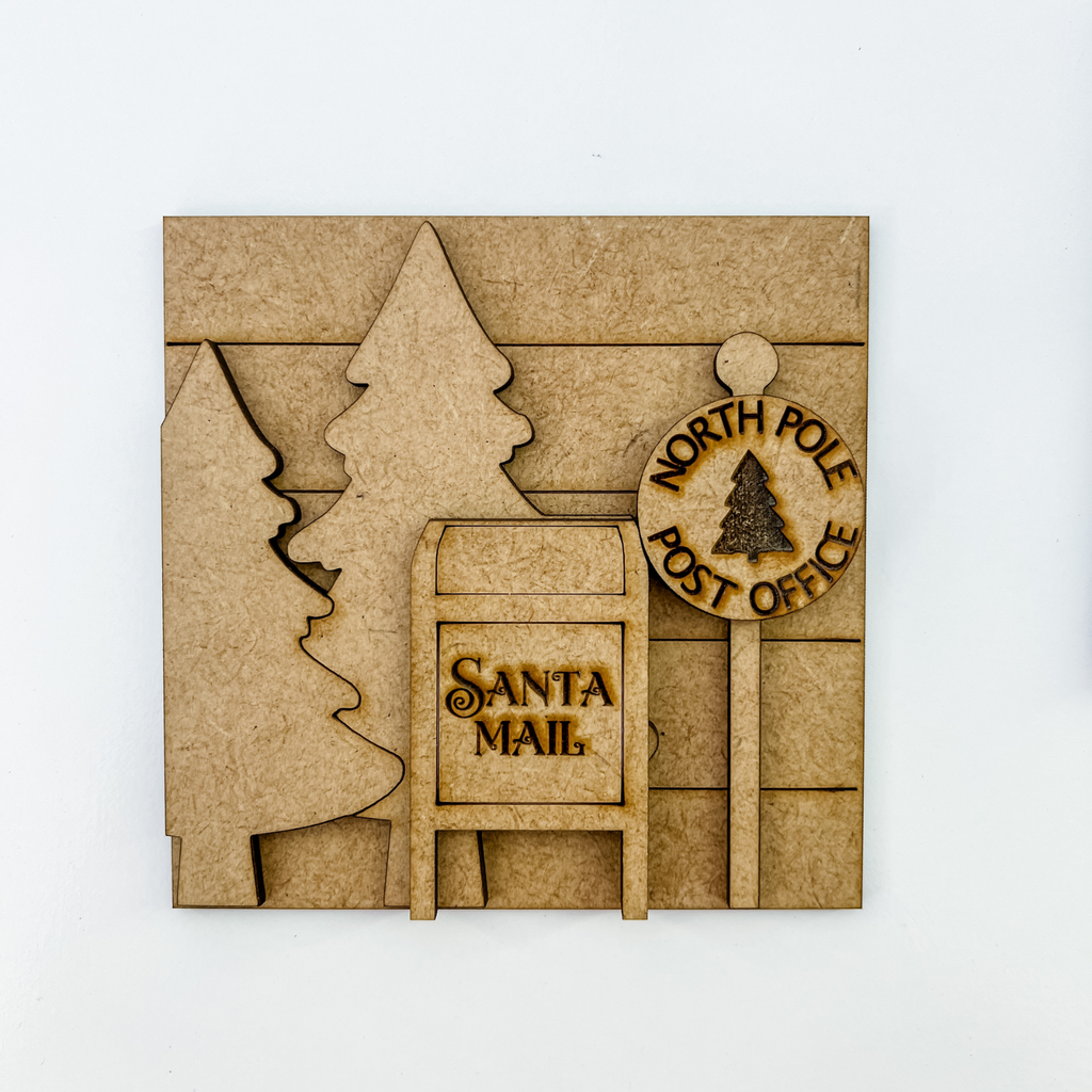 Santa Mini Signs for Leaning Ladders