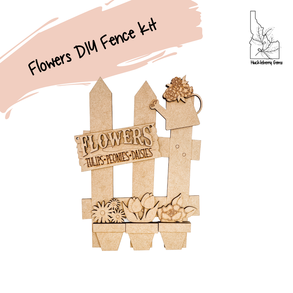 Flowers interchangeable fence kit