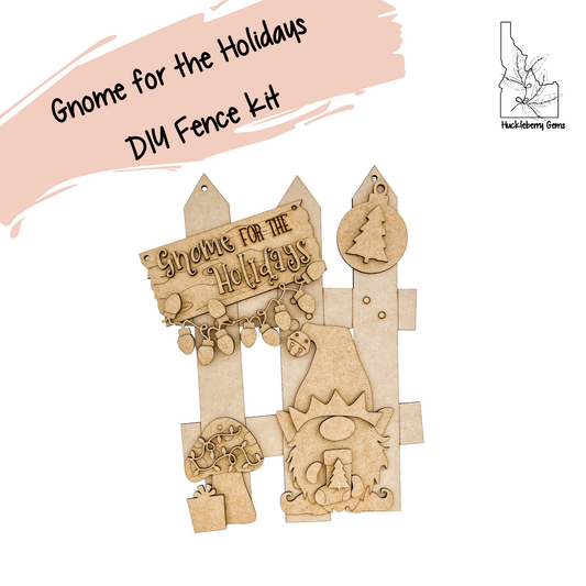 Gnome for the holidays interchangeable fence kit