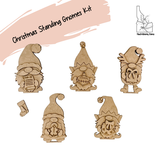 Christmas Standing Gnomes Kit