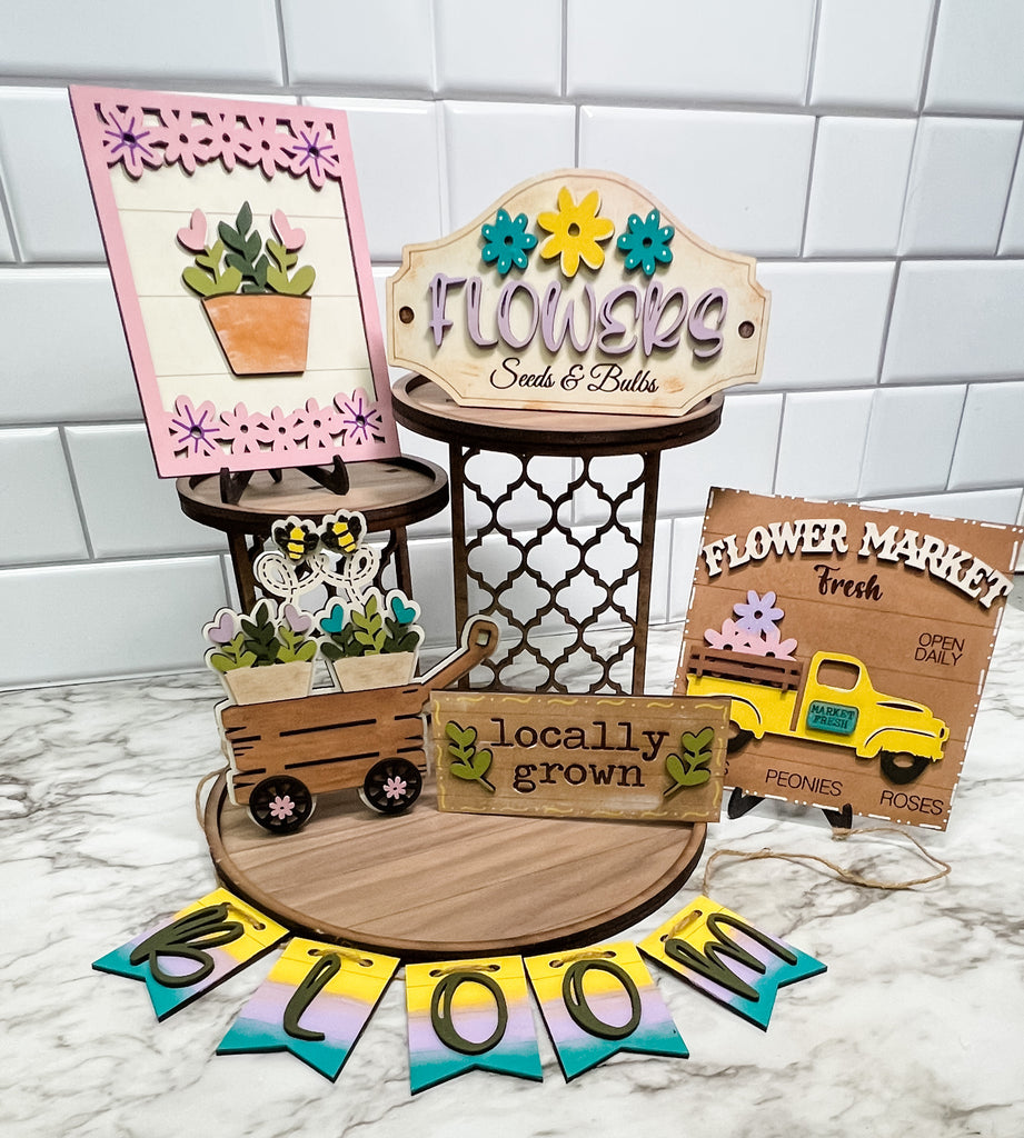 Flower Market Tiered Tray Kit